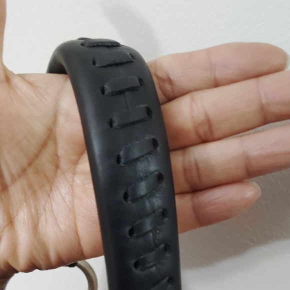 Lucky Brand Leather Purse Braiding Detail Metal Studs Shoulder Crescent Hobo Bag - Picture 7 of 16